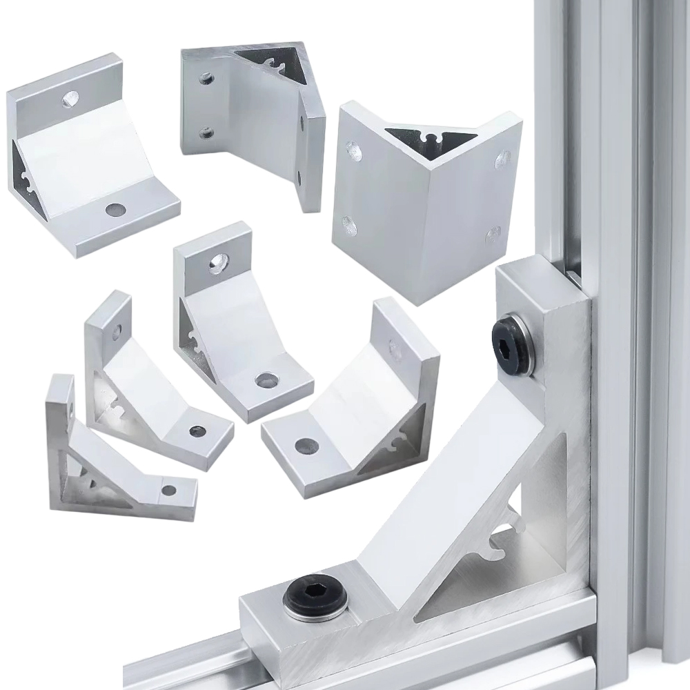 Aluminum T-Slot Profile - 4Pcs 90 Degree Corner Angle Bracket