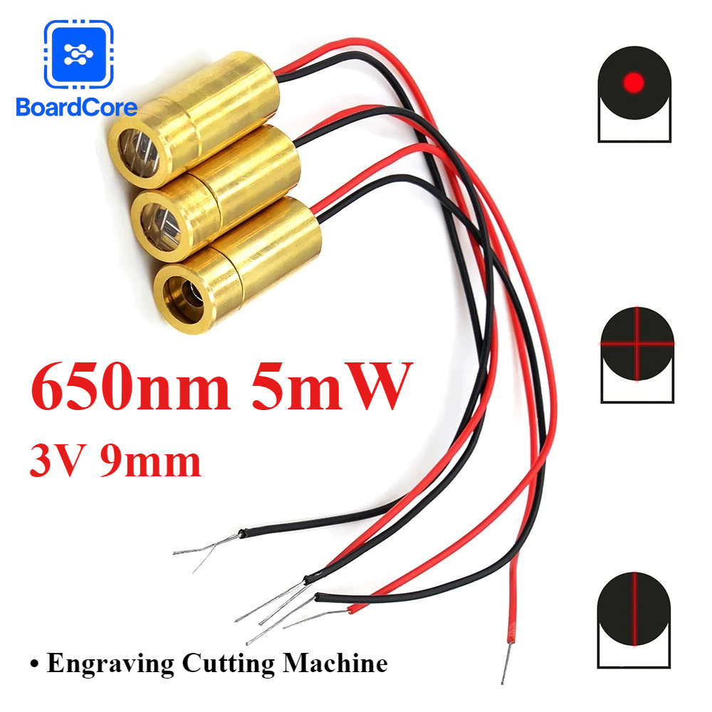 Industrial Laser Table - Mini 650nm 5mW Red Laser Head