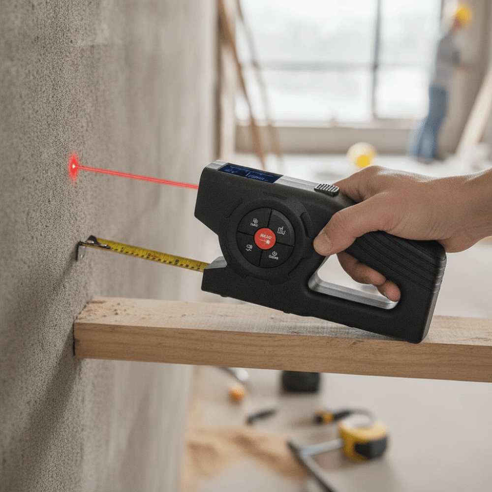 3-in-1 Laser Tape Measure Retr - Industrial Laser Distance Sensor review and price