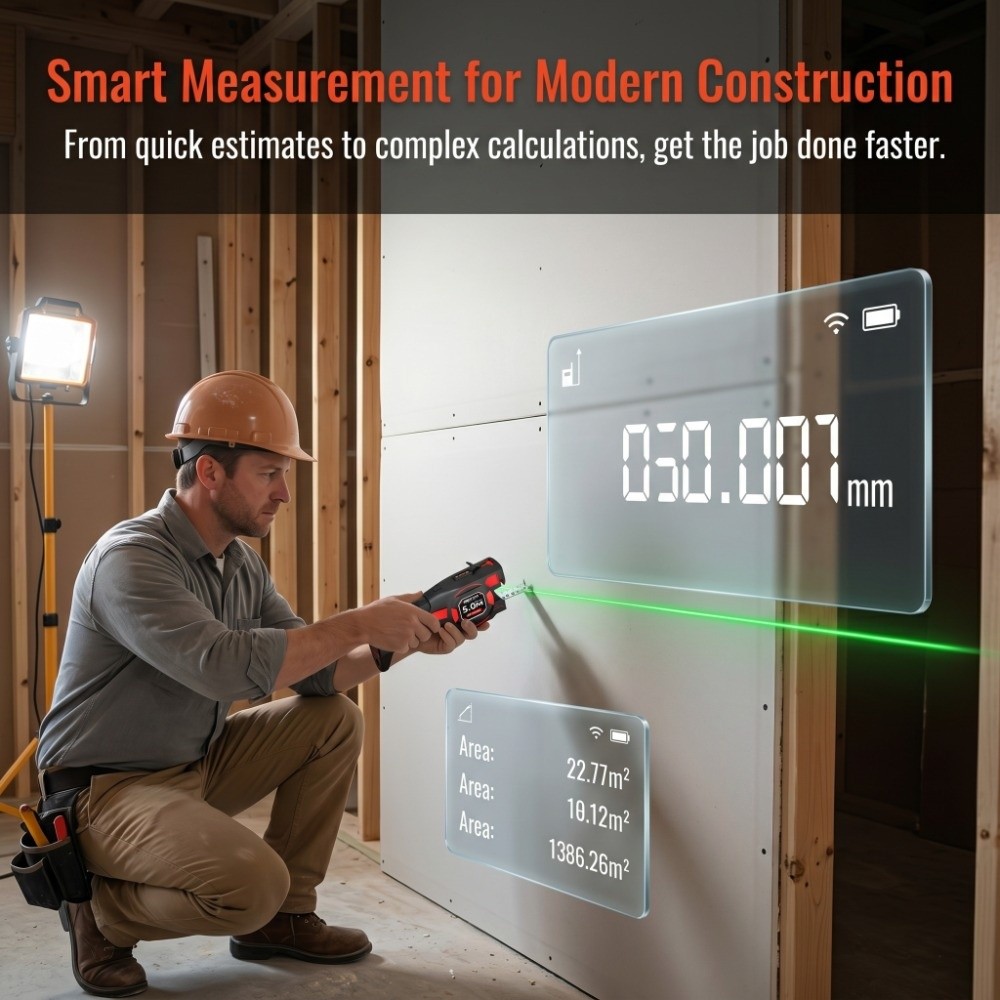 3-in-1 Laser Tape Measure Retr - Industrial Laser Distance Sensor review and price