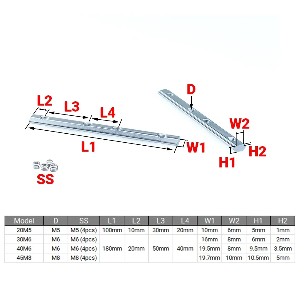 4Pcs V-Slot T-Slot Joiner 180  - Aluminum T-Slot Profile review and price