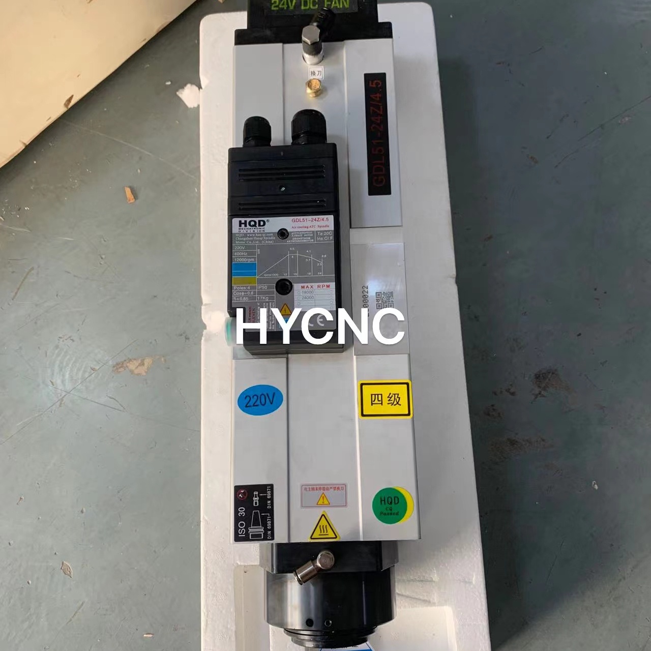 4.5 Kw Atc Spindle Iso30 Motor - Cnc Spindle Motor review and price