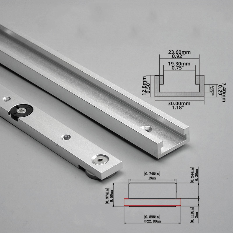 2Pcs T‑Track & Miter Track Jig - Aluminum T-Slot Profile review and price