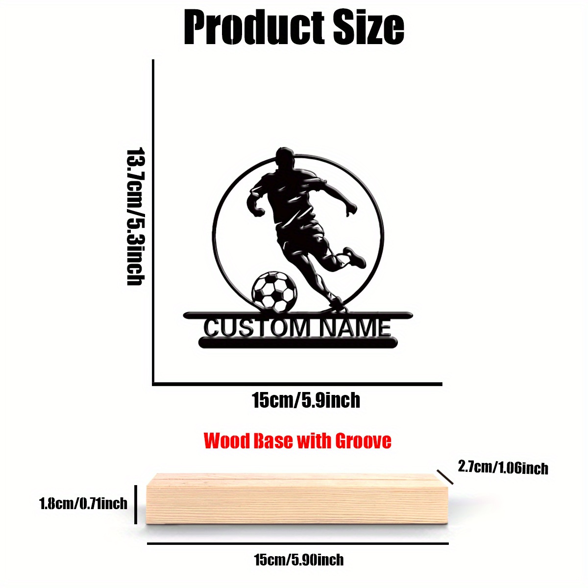 Custom Soccer Player Metal Sta - Desktop Laser Engraver review and price