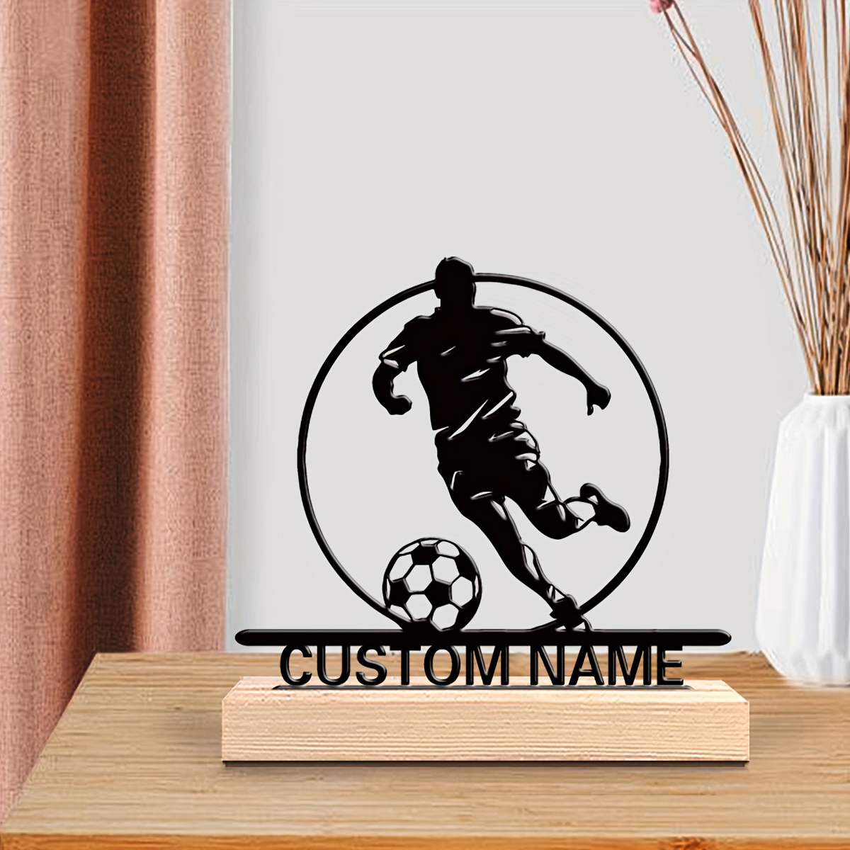 Custom Soccer Player Metal Sta - Desktop Laser Engraver review and price