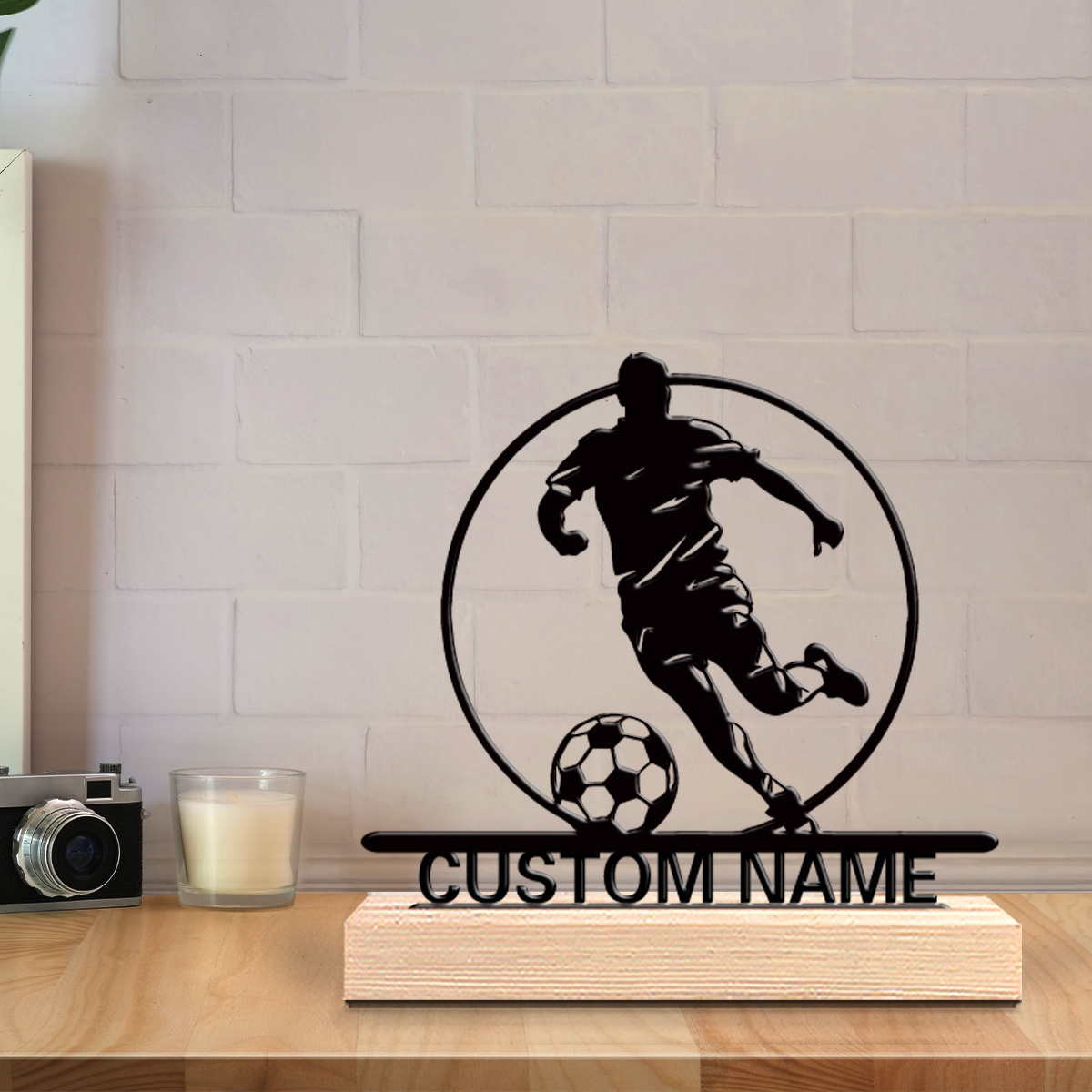 Custom Soccer Player Metal Sta - Desktop Laser Engraver review and price