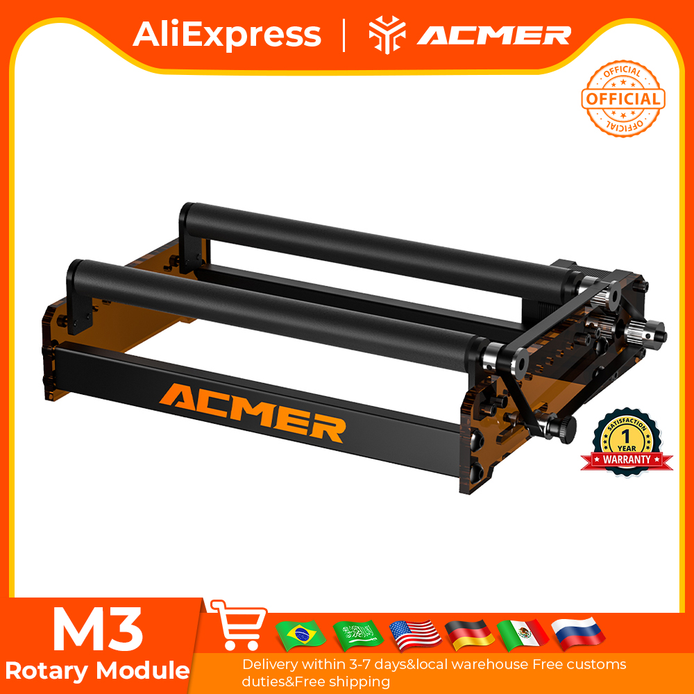 ACMER M3 Laser Rotary Roller 3 - Industrial Laser Engraving Machine review and price