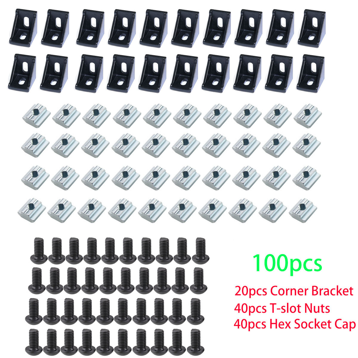 100pcs 2020 Aluminum Profile C - Aluminum T-Slot Profile review and price