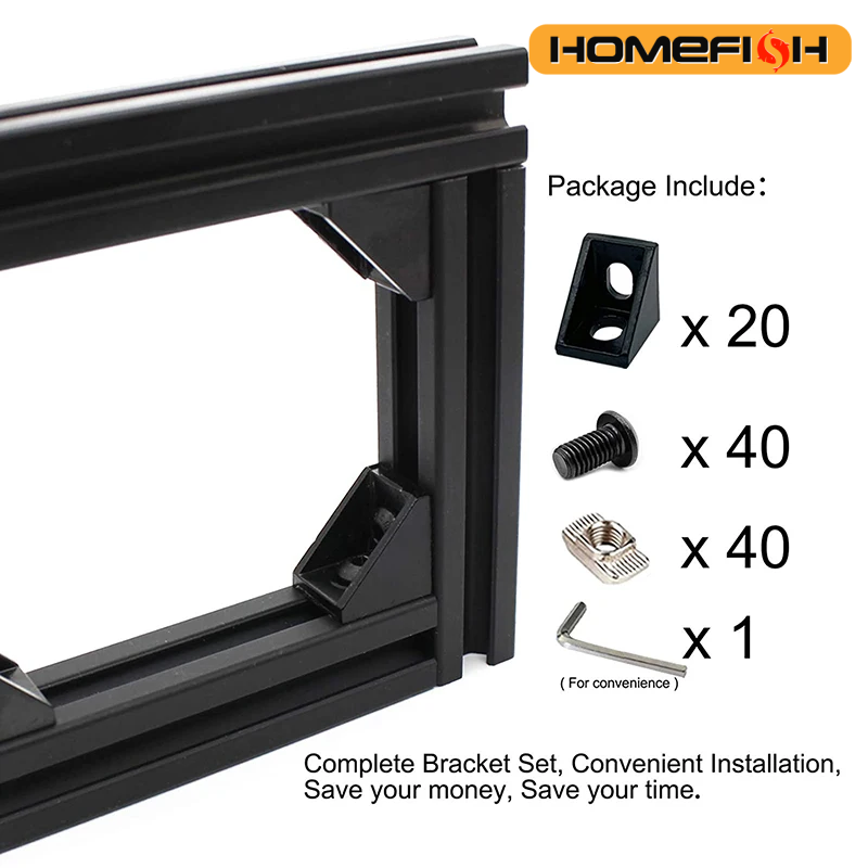 20Sets Corner Bracket, 40Pcs D - Aluminum T-Slot Profile review and price