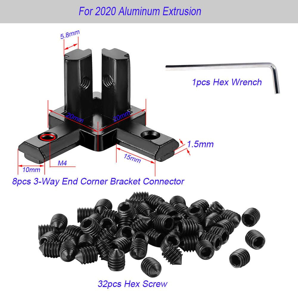 8Pcs Aluminum Profile 90 Degre - Aluminum T-Slot Profile review and price